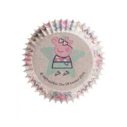 25 Moules à cupcakes en papier Peppa Pig 5 x 3 cm