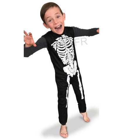 Déguisement squelette classique enfant