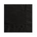 20 Petites serviettes en papier noires 25 x 25 cm