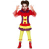 Déguisement clown maléfique multicolore fille