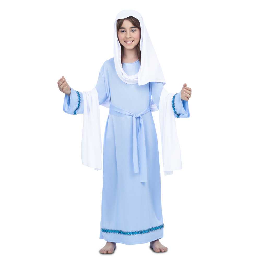 Déguisement Vierge Marie bleue fille