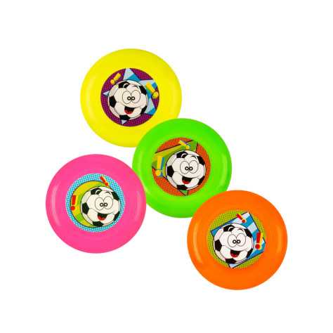 Accessoires piñata 4 frisbees multicolores 9 cm