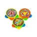 Accessoires piñata 3 tambours multicolores 4,5 cm