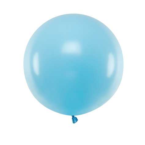 Ballon en latex géant bleu 60 cm