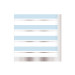 16 Serviettes en papier à rayures bleues et blanches 33 x 33 cm