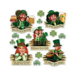 Cutouts en carton Saint Patrick 8 à 37 cm