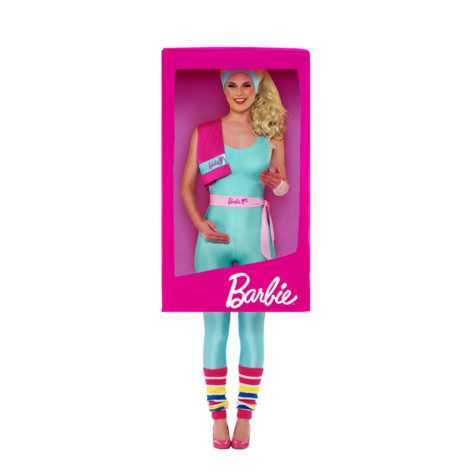 Déguisement boite de Barbie 3D femme