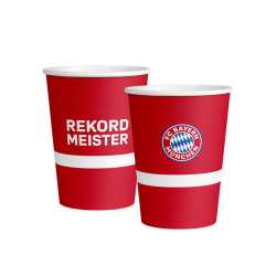 8 Gobelets en carton FC Bayern Munich 250 ml
