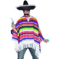 Poncho mexicain homme