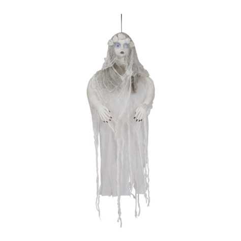 Décoration lumineuse femme fantôme 120 cm