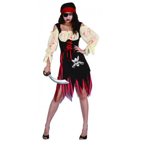 Déguisement pirate zombie adulte Halloween pour femme