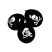 6 Ballons en latex pirate noirs