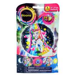 Ballon aluminium licorne LED Illooms® 50 cm