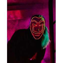 Masque voleur LED rouge adulte