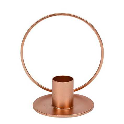 Bougeoir cercle rose gold 10 cm