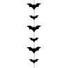 Guirlande chauve-souris noire 150 x11 cm