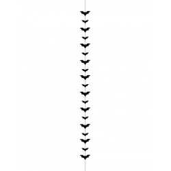 Guirlande chauve-souris noire 150 x11 cm