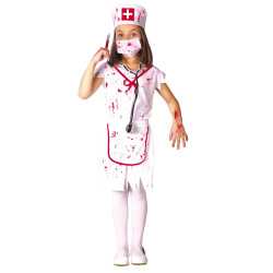 Déguisement infirmière zombie blanche fille