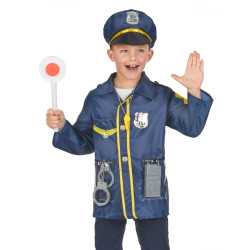 Kit déguisement et accessoires de policier enfant