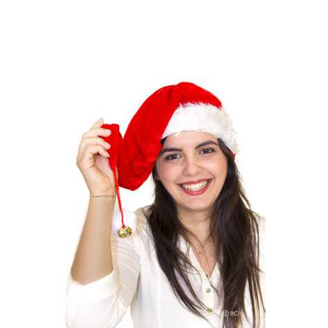 Bonnet long Noël avec grelot adulte