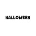 Guirlande ballons aluminium Halloween lettres noires 40 cm