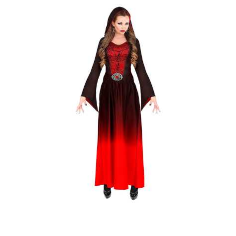 Déguisement dame vampire gothique rouge femme