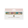 13 Bougies Happy Birthday pastel et dorées