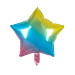 Ballon aluminium étoile multicolore 45 cm