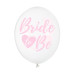 6 Ballons transparents Bride to be rose 30 cm