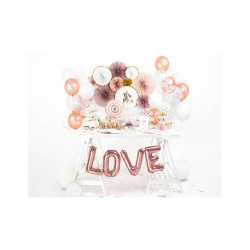 Ballon aluminium lettres LOVE rose gold 140 x 35 cm