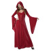 Déguisement gothique robe rouge femme