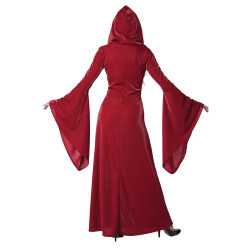 Déguisement gothique robe rouge femme