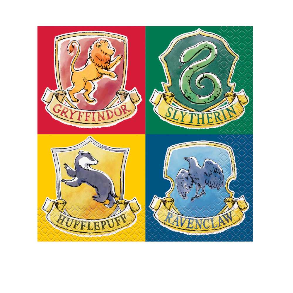 16 Serviettes Harry Potter 33 x 33 cm