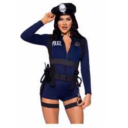 Déguisement policière combishort sexy femme