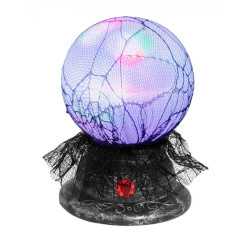 Boule de cristal lumineuse et sonore 19 x 13 cm