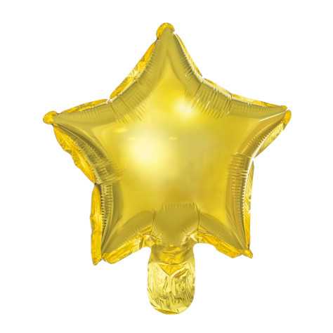 Ballon aluminium Étoile dorée 25cm