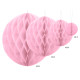 Boule en papier de soie rose clair, 40cm