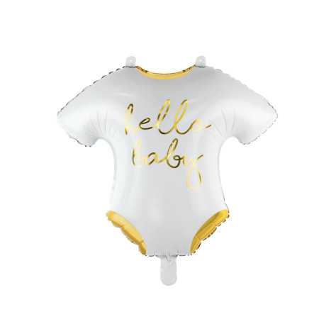Ballon aluminium body bébé "Hello baby" unisex, 51cm