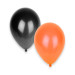 50 Ballons noirs et oranges Halloween 30 cm