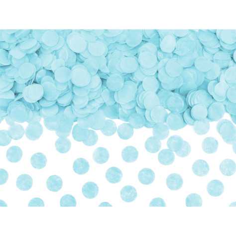 Confettis ronds bleu clair