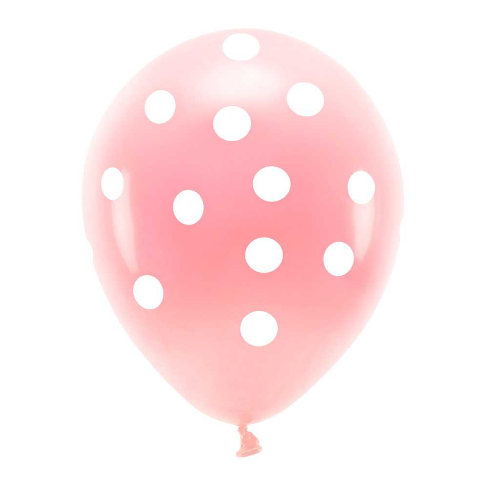 Ballons à pois rose clair, 33cm