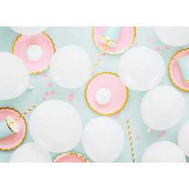 Ballons s blanc pastel, 30 cm