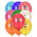 10 Ballons smile multicolores 30 cm