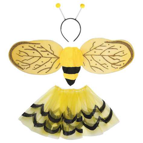 ABEILLE set déguisement (tutu, ailes, antennes)