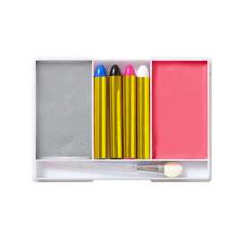 Set de MAQUILLAGE DE FEE ( 4 crayons de maquillage, maquillage argent et rose en applicateur)