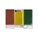 Set de MAQUILLAGE DE SOLDAT ( 4 crayons de maquillage, maquillage marron et vert en applicateur)