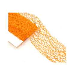 Ruban fantaisie orange 3 m x 4 cm