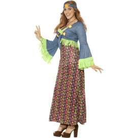 Déguisement robe longue hippie femme