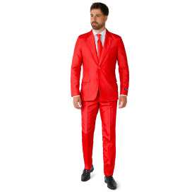 Costume Mr. Solid rouge homme Suitmeister™