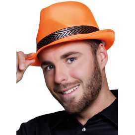 Chapeau Disco Fluo Orange